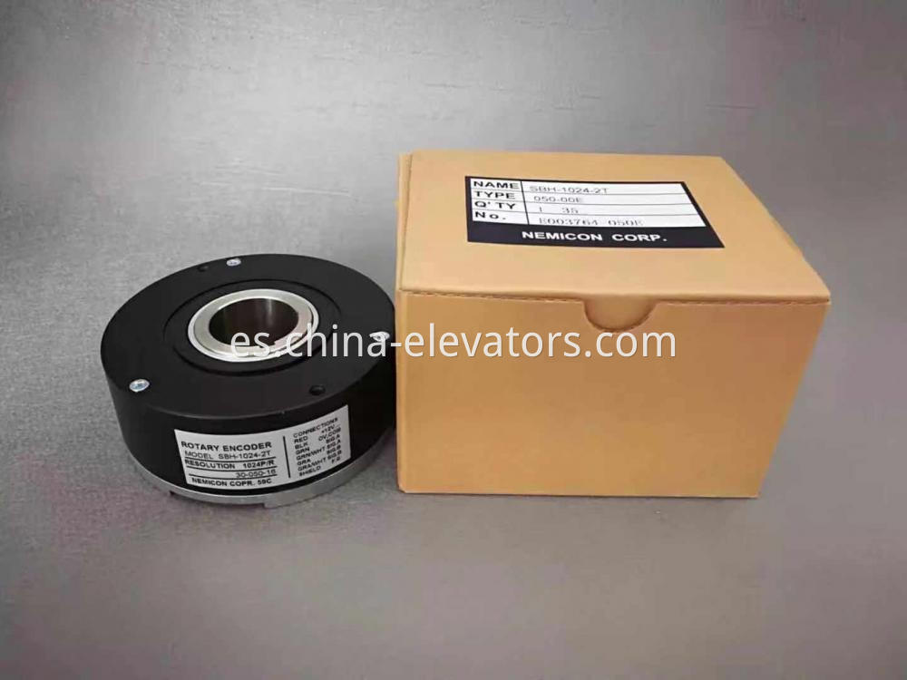 Codificador rotatorio NEMICON para máquina de tracción con engranajes para ascensor SBH-1024-2T NEMICON Rotary Encoder for Elevator Geared Traction Machine SBH-1024-2T